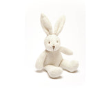 Knitted White Bunny Baby Rattle | Ruby and J