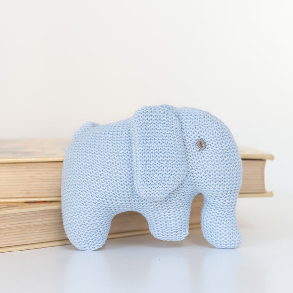 Blue Elephant Baby Rattle | Ruby and J
