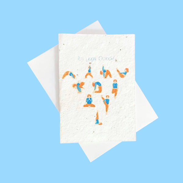 Paper Seed Greeting Card | Yoga O'Clock