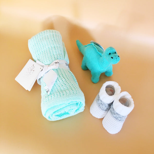 New Baby Bundle: Blanket & Booties | Ruby and J